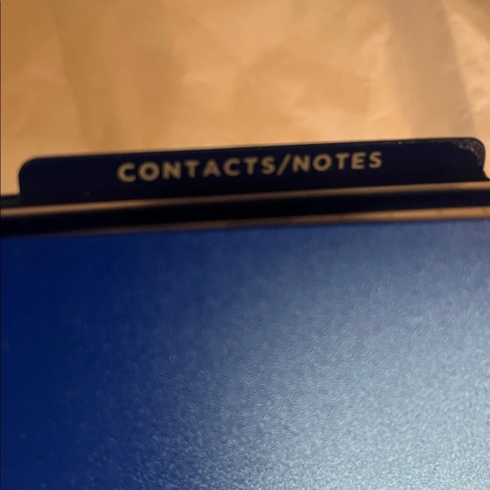 Weekly + Monthly Planner - Navy Blue with Iridescent Gems Hand Crafted